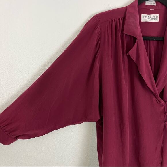 Nordstrom Point of View Womens Blouse 100% Silk Vintage 80s 90s - Picture 5 of 8
